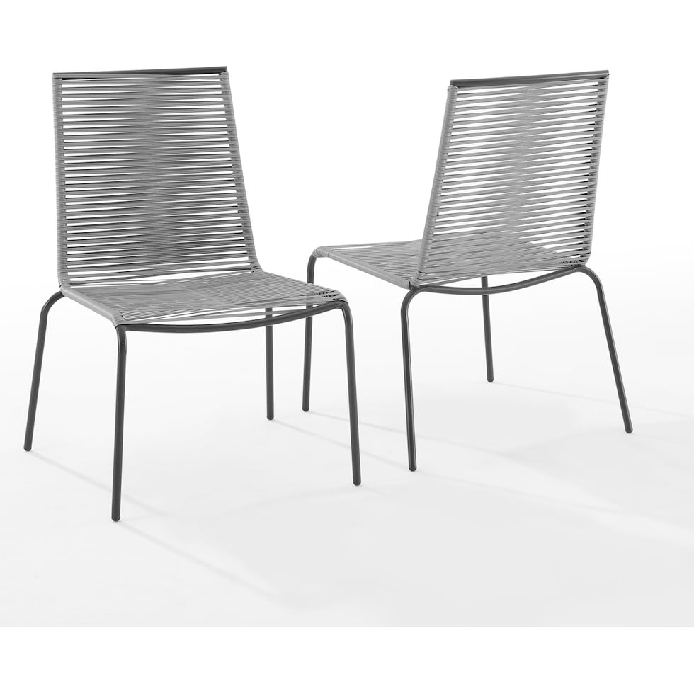 estero gray outdoor chair set   