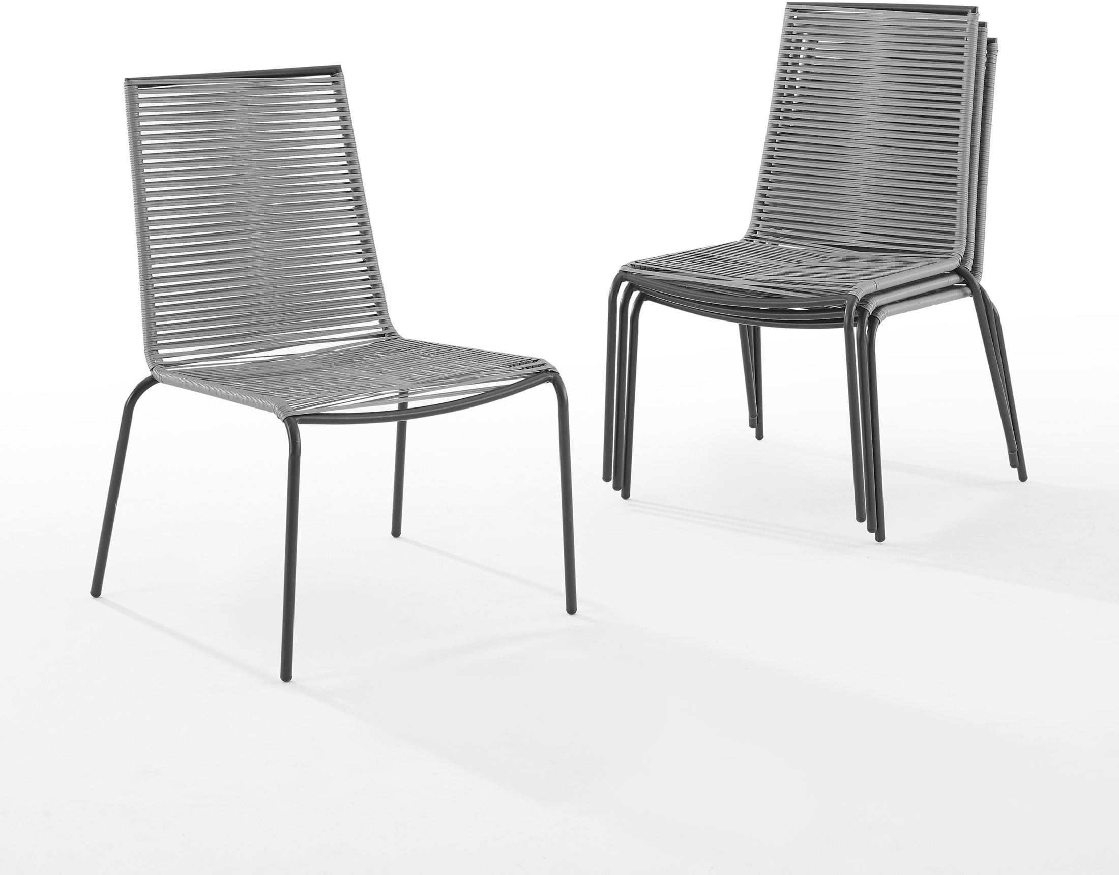 Estero Set of 4 Outdoor Stackable Chairs Value City Furniture