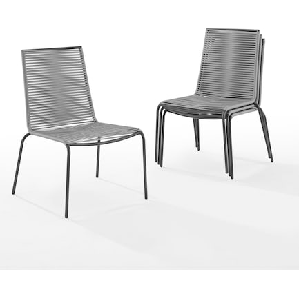 Estero Set of 4 Outdoor Stackable Chairs