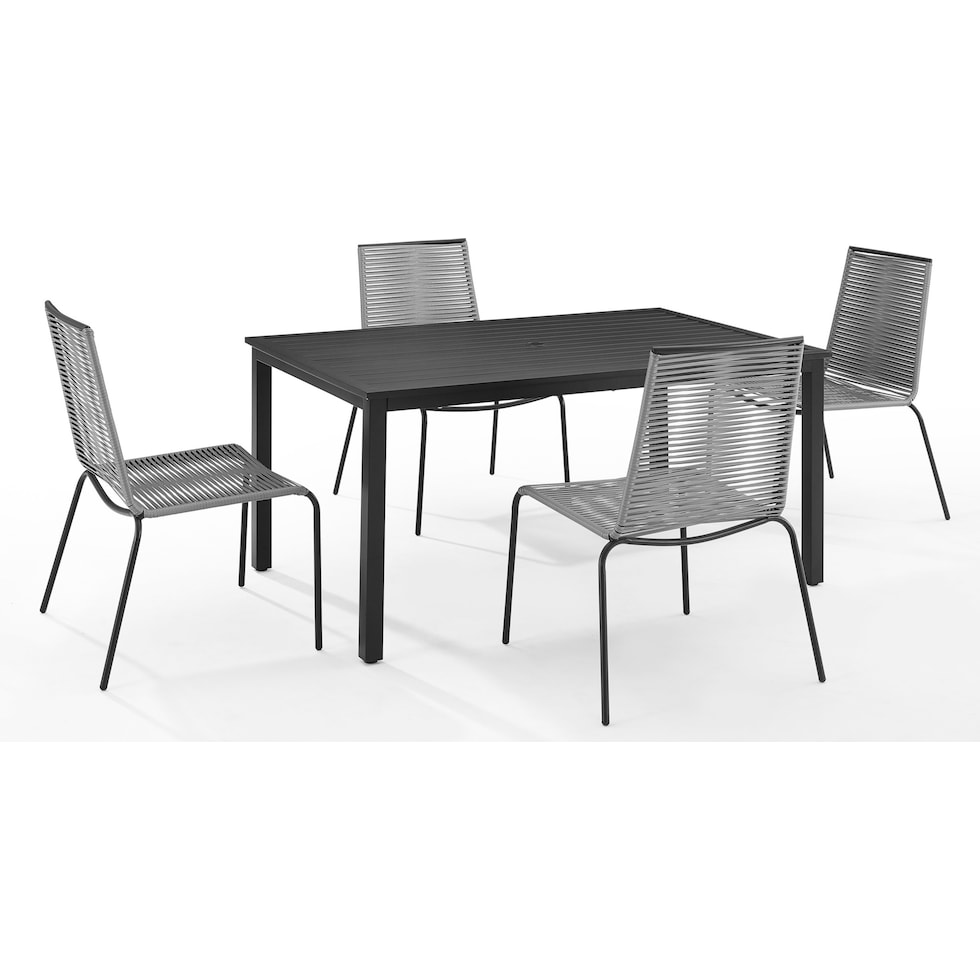 estero gray outdoor dinette   