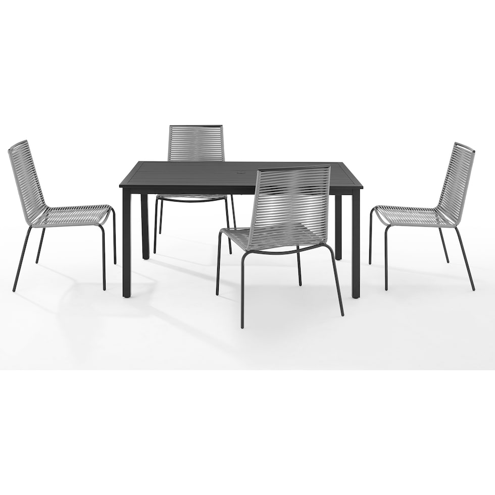 estero gray outdoor dinette   