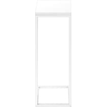 esther white end table   