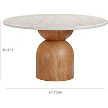 estonia brown gray dining table   