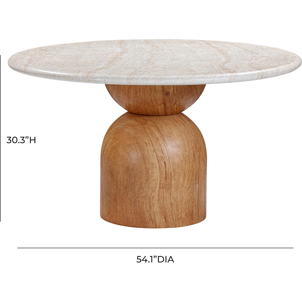 estonia brown gray dining table   
