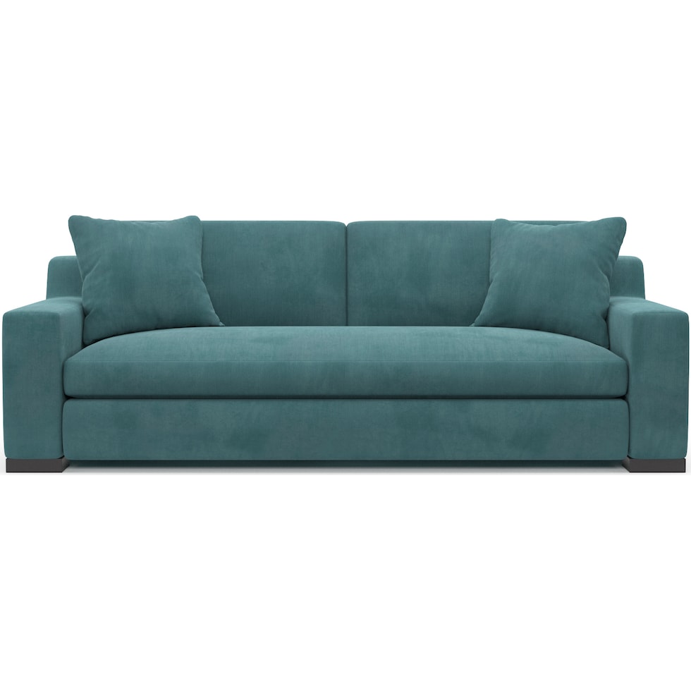 ethan bella peacock sofa   