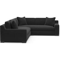 ethan black sectional   