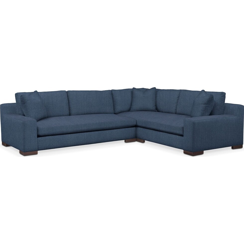 ethan blue  pc sectional   