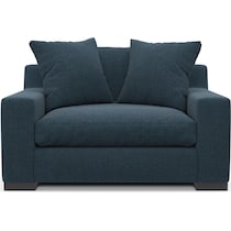 ethan blue chair and a half   