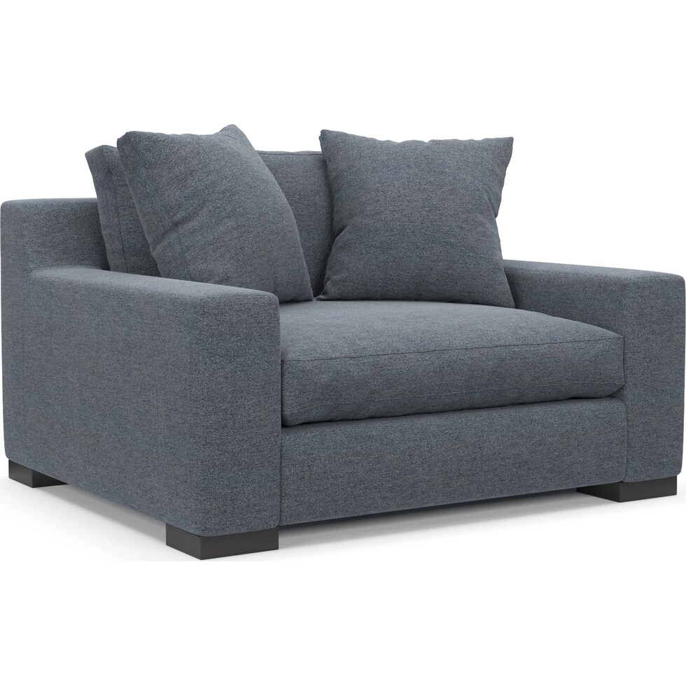 ethan blue chair and a half   