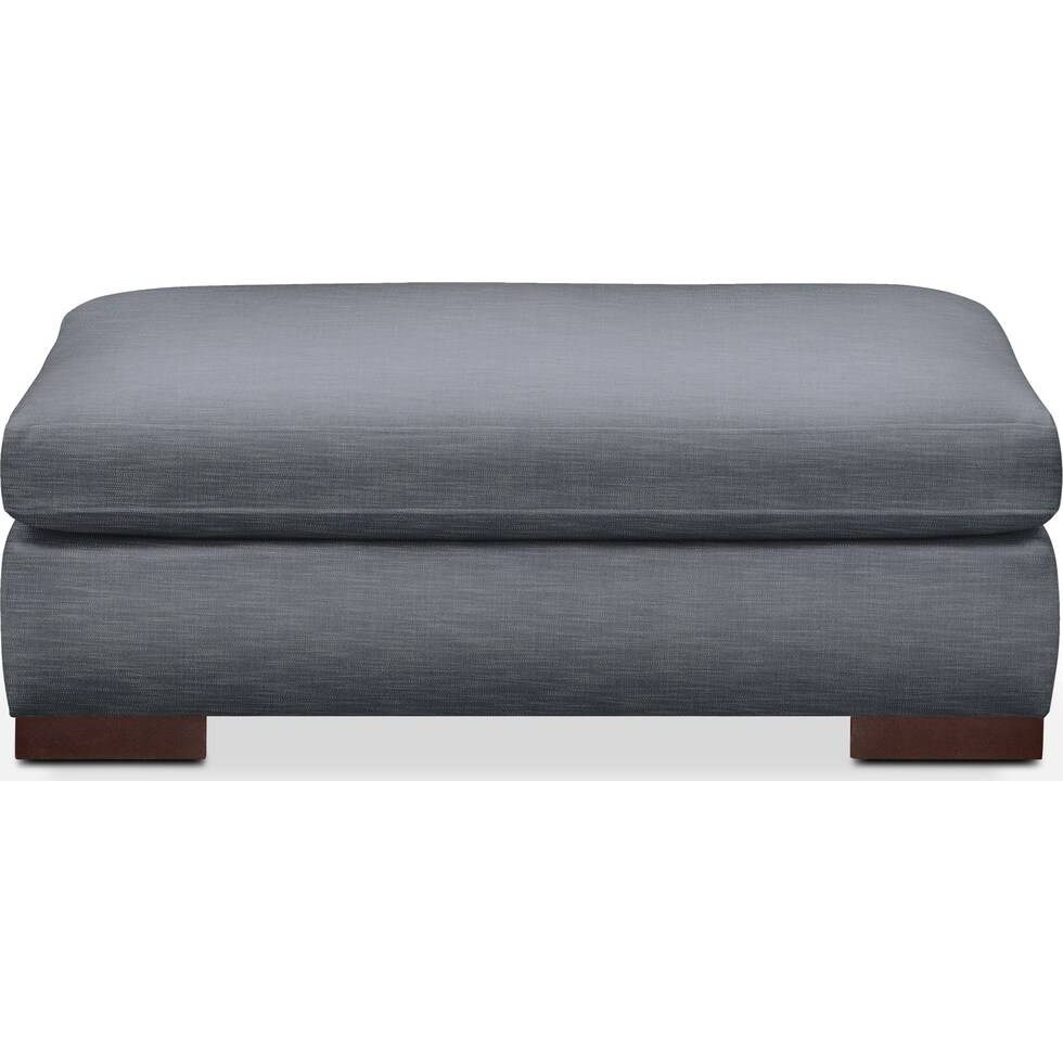 ethan blue ottoman   