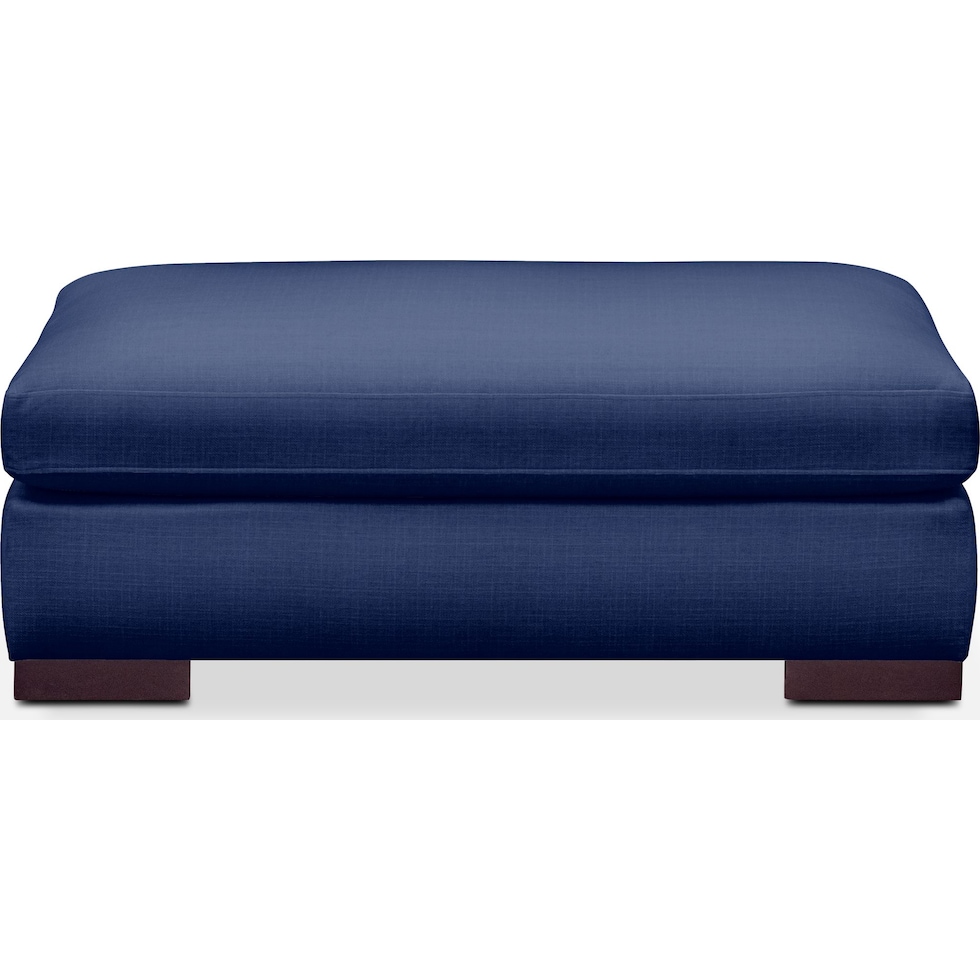 ethan blue ottoman   
