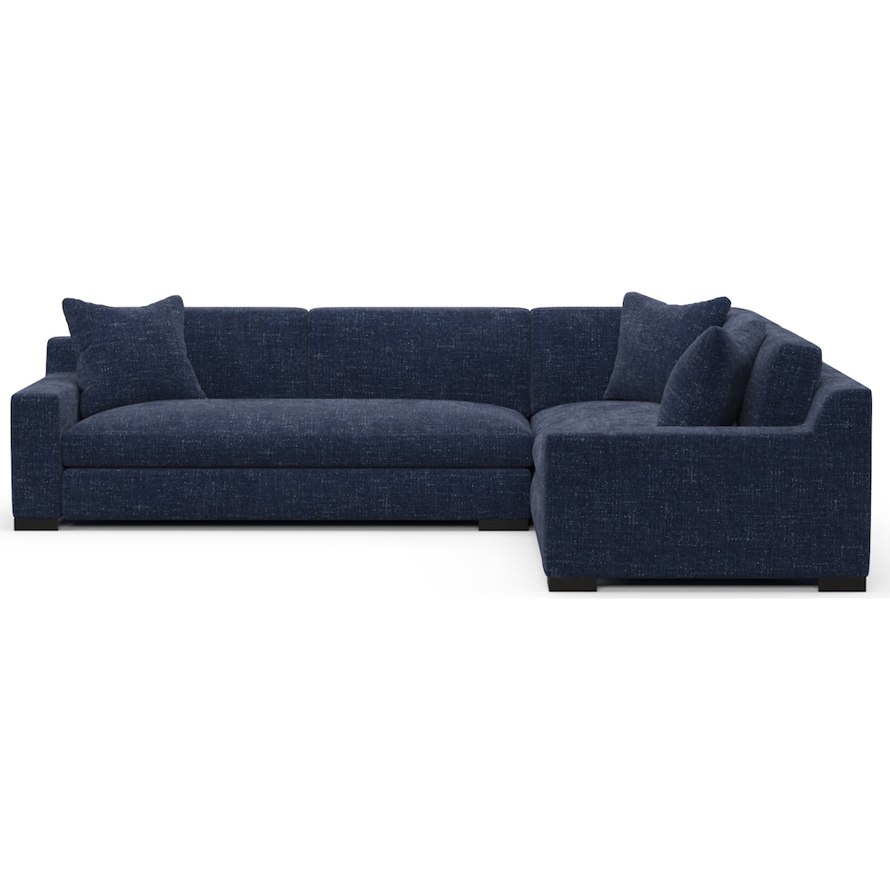 ethan blue sectional   