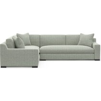 ethan blue sectional   