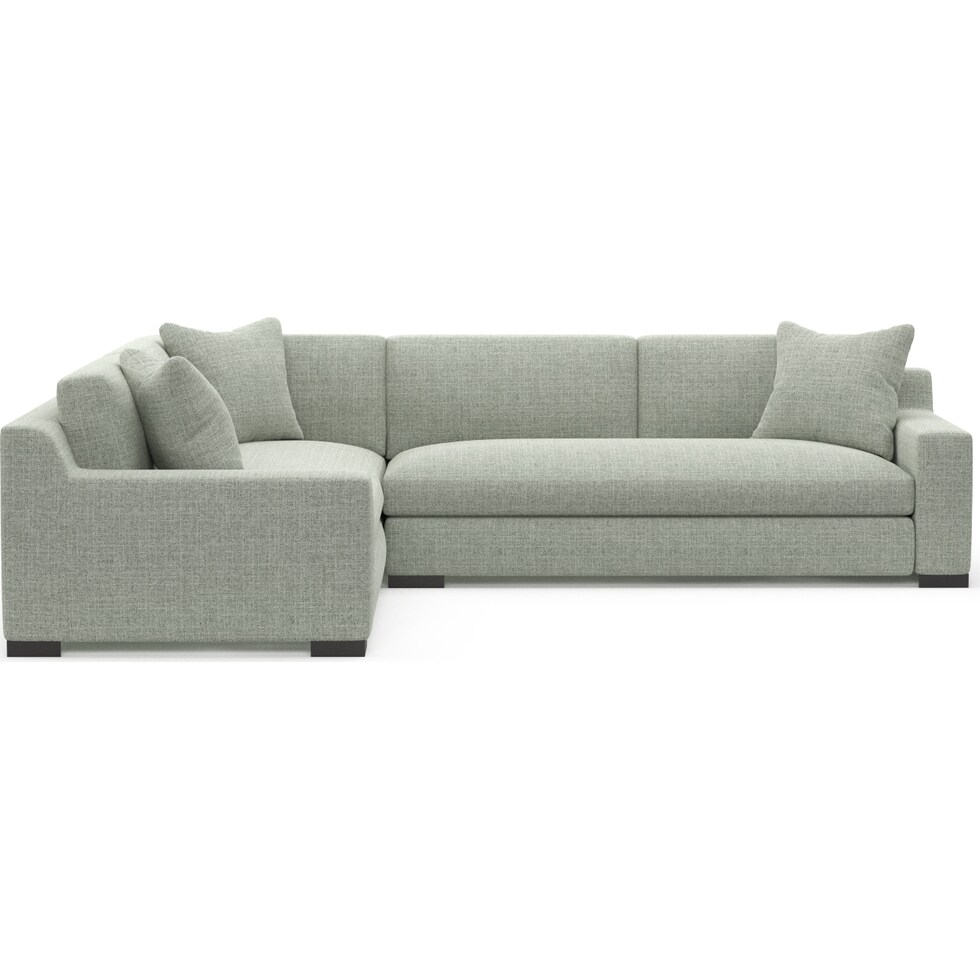 ethan blue sectional   