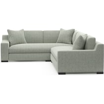 ethan blue sectional   