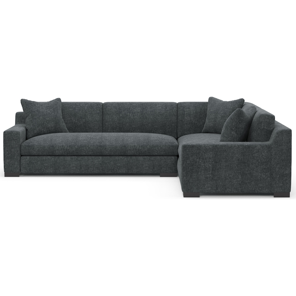ethan blue sectional   