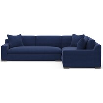 ethan blue sectional   