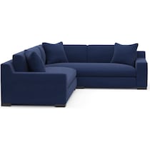 ethan blue sectional   