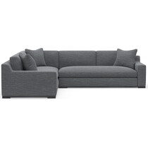 ethan blue sectional   