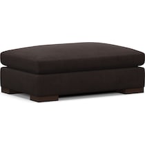 ethan dark brown ottoman   