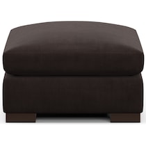 ethan dark brown ottoman   