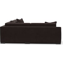 ethan dark brown sectional   