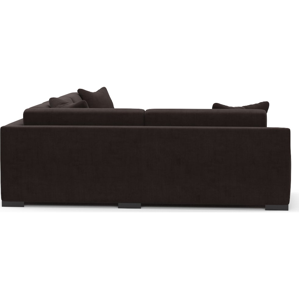 ethan dark brown sectional   