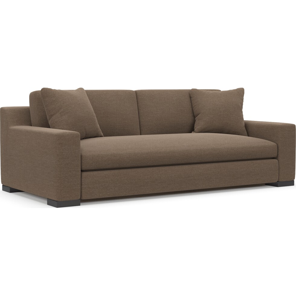 ethan dark brown sofa   