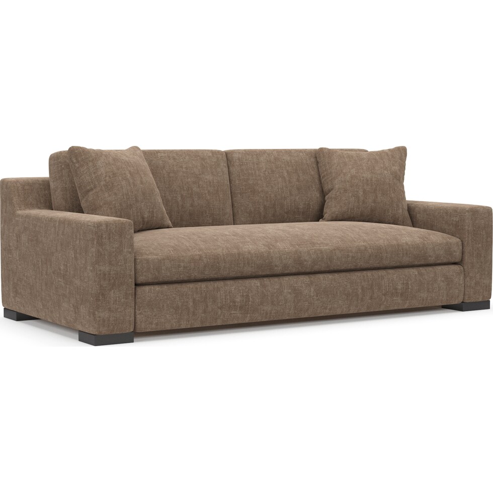 ethan dark brown sofa   