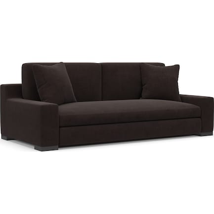 Ethan Foam Comfort Sofa - Merrimac Dark Brown