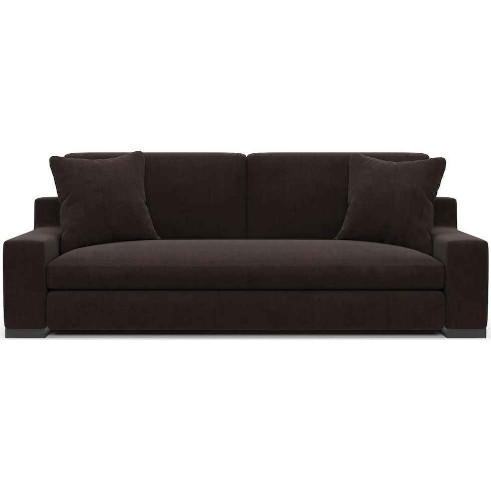ethan dark brown sofa   