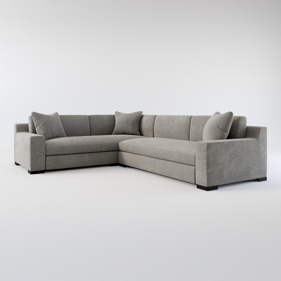 ethan gray  pc sectional with right facing sofa   