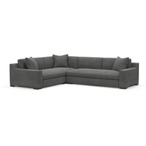 ethan gray  pc sectional with right facing sofa   