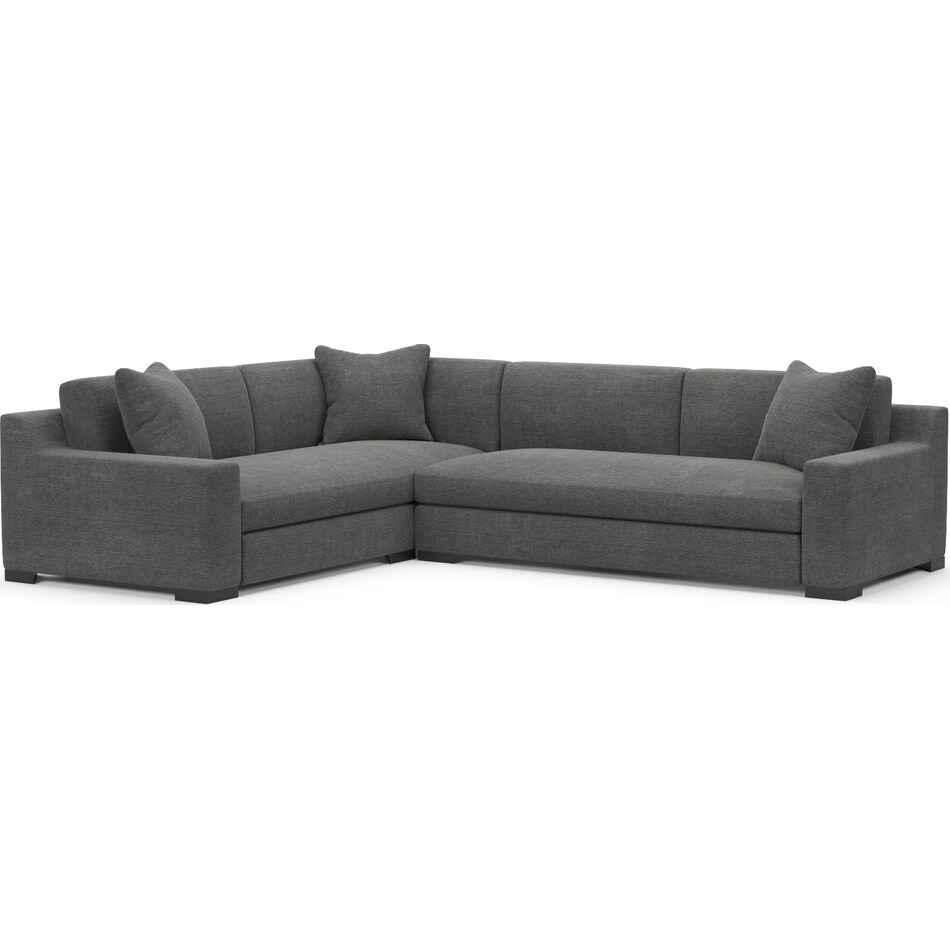 Ethan Foam Comfort 2Piece Large Sectional with RightFacing Sofa