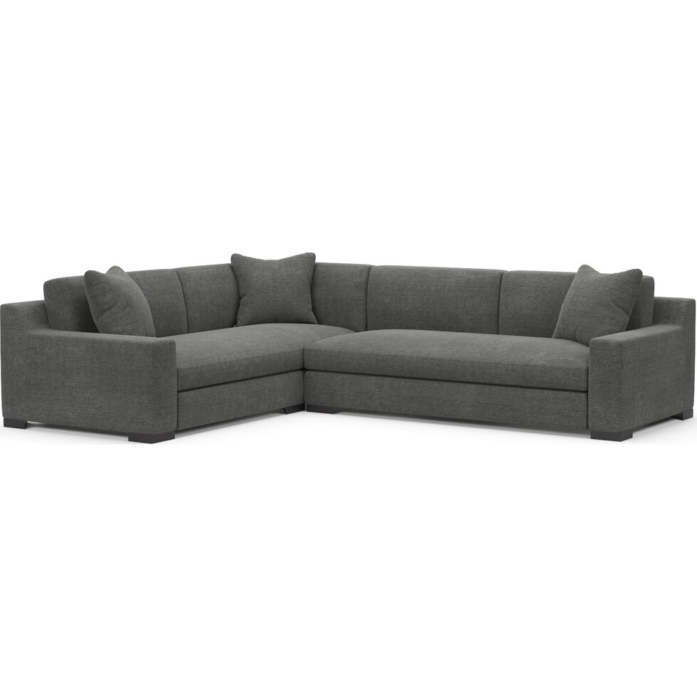 ethan gray  pc sectional with right facing sofa   