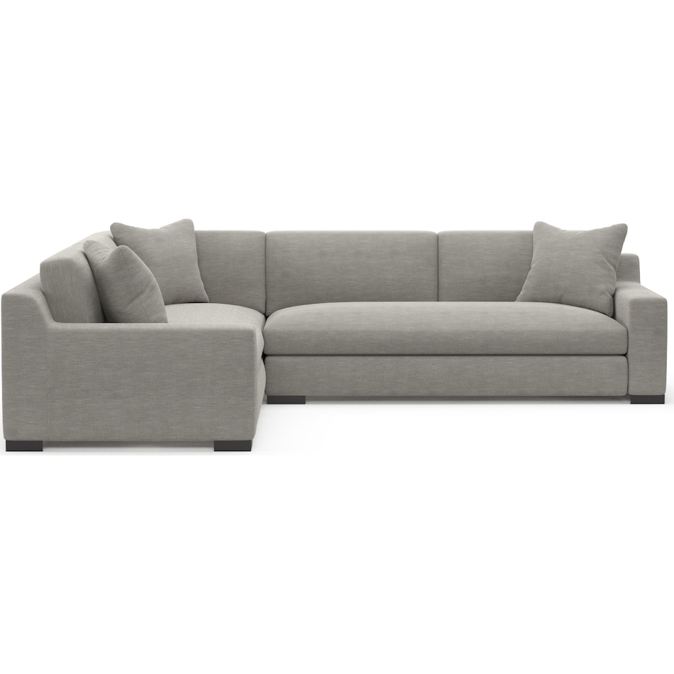 Ethan Foam Comfort 2Piece Large Sectional with RightFacing Sofa