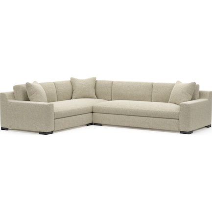 Ethan 2-Piece Foam Comfort Sectional with Right-Facing Sofa - Bloke Cotton