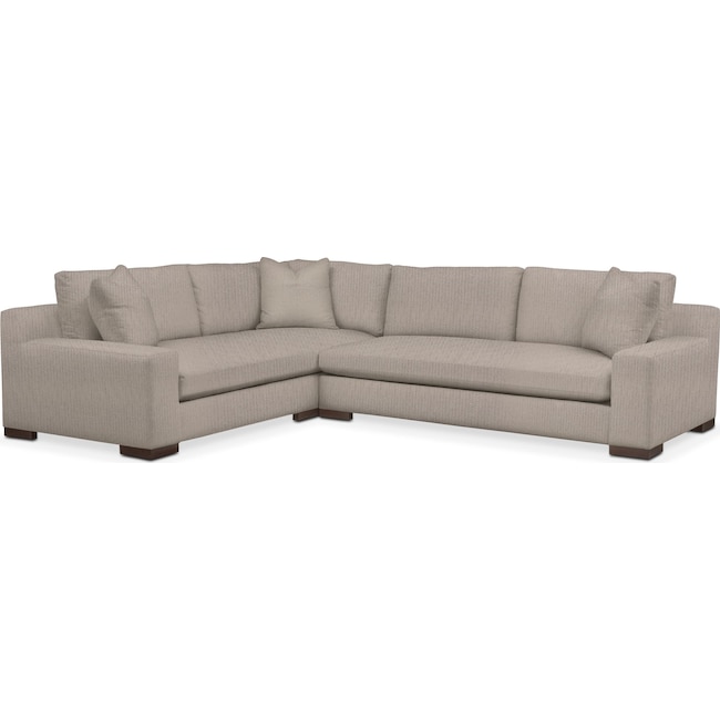 Living Room Furniture - Ethan 2-Piece Large Sectional