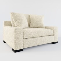 ethan gray chair and a half   