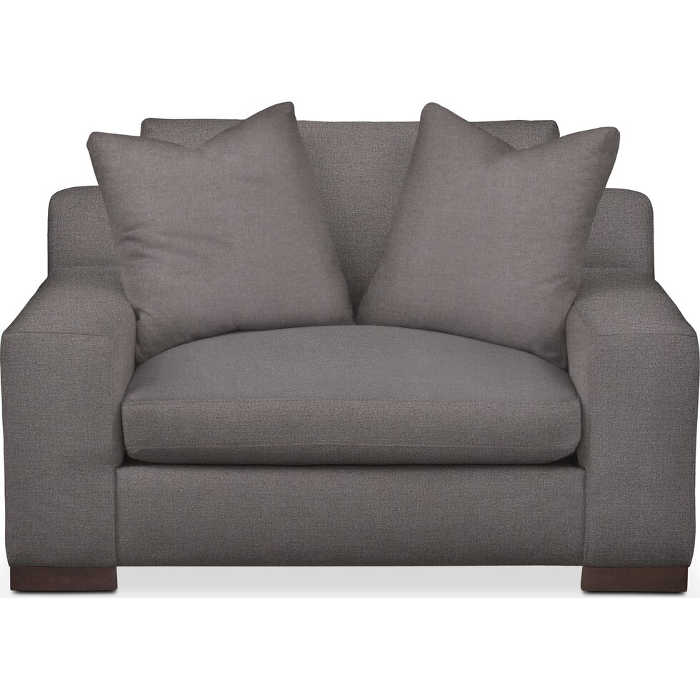 ethan gray chair and a half   