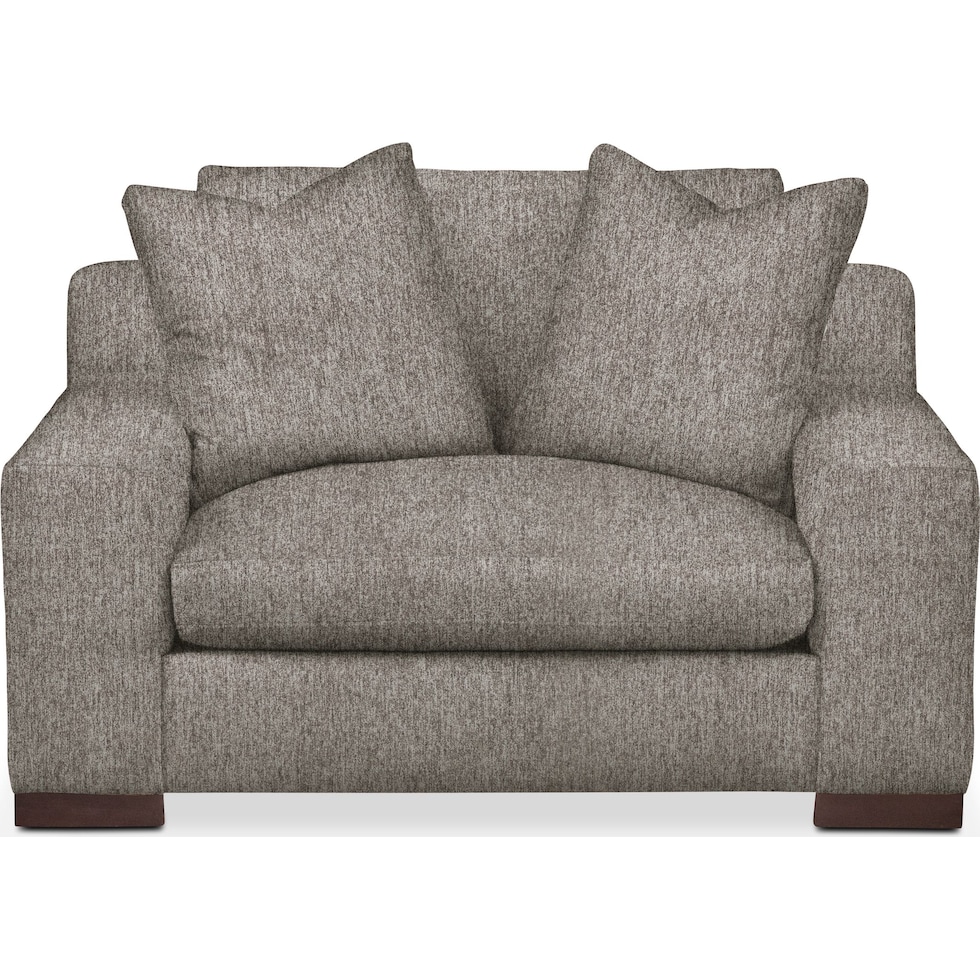 ethan gray chair and a half   