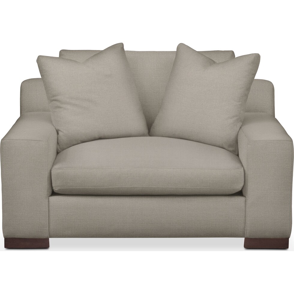 ethan gray chair and a half   