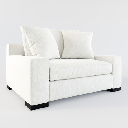 Ethan Foam Comfort Chair and a Half - Cosmo Dove
