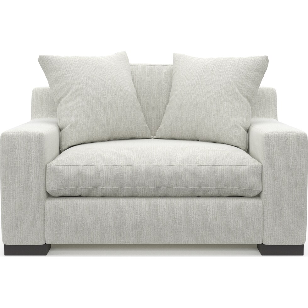 ethan gray chair and a half   