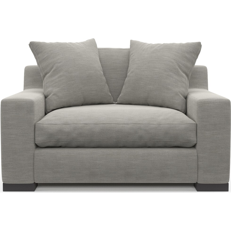ethan gray chair and a half   
