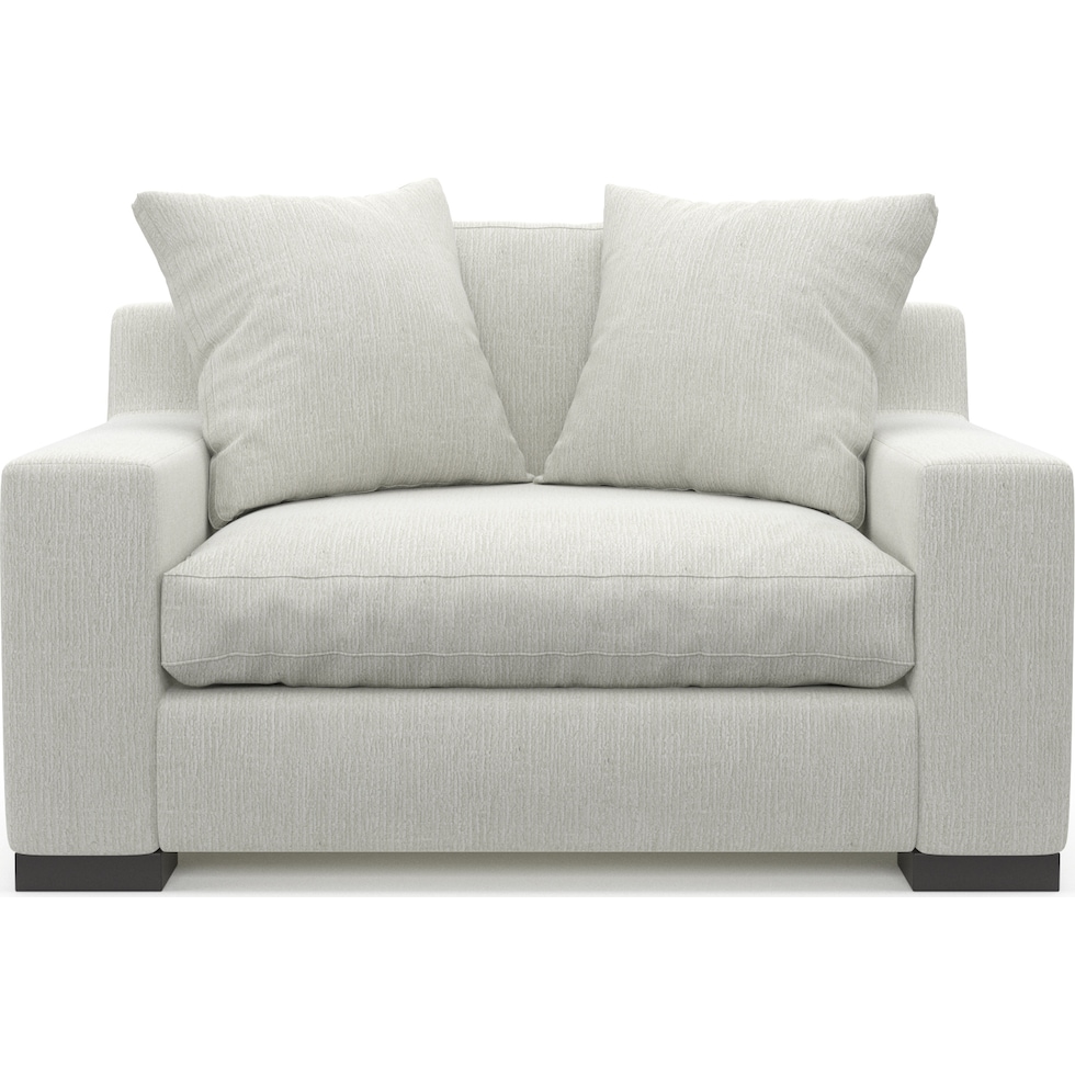 ethan gray chair and a half   