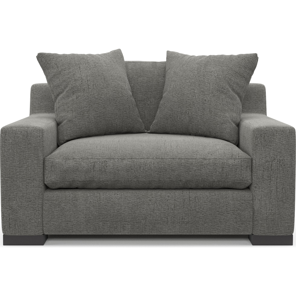 ethan gray chair and a half   