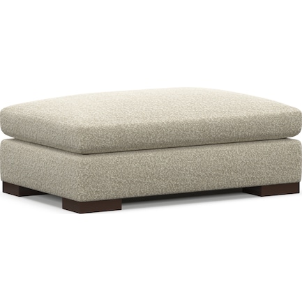 Ethan Foam Comfort Ottoman - Bloke Cotton