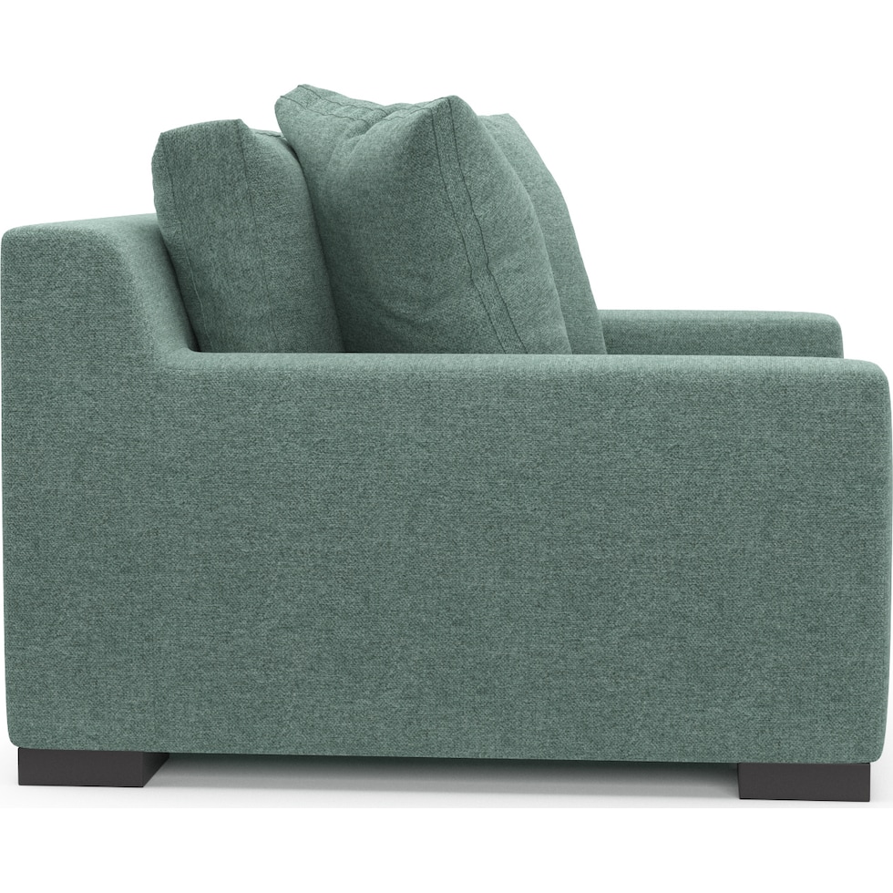 ethan green chair and a half   