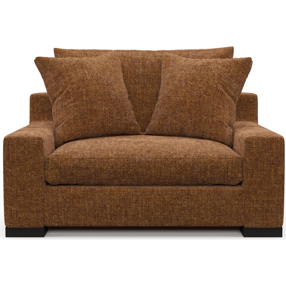 ethan light brown chair and a half   